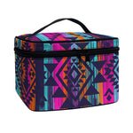 Native Tribal Aztec Pattern Print Travel Makeup Bag