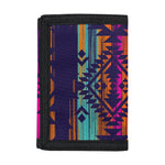 Native Tribal Aztec Pattern Print Trifold Wallet
