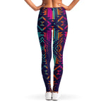 Native Tribal Aztec Pattern Print Women's Leggings