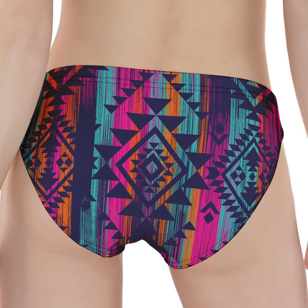 Native Tribal Aztec Pattern Print Women's Panties