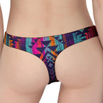 Native Tribal Aztec Pattern Print Women's Thong