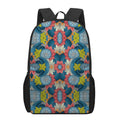 Native Tribal Bohemian Pattern Print 17 Inch Backpack