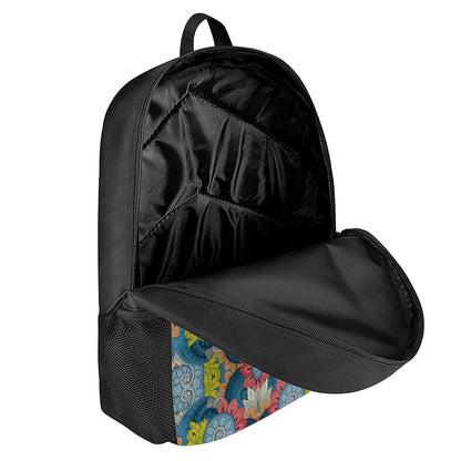 Native Tribal Bohemian Pattern Print 17 Inch Backpack