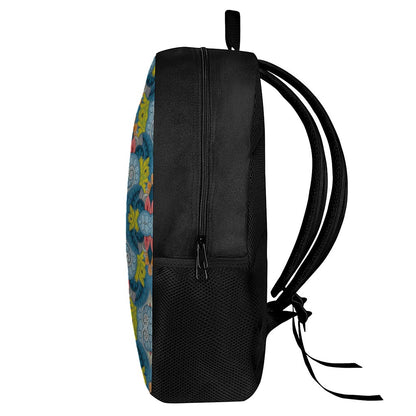 Native Tribal Bohemian Pattern Print 17 Inch Backpack