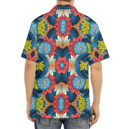 Native Tribal Bohemian Pattern Print Aloha Shirt