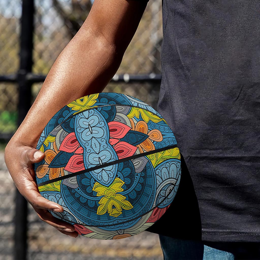 Native Tribal Bohemian Pattern Print Basketball