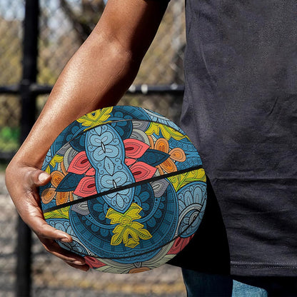 Native Tribal Bohemian Pattern Print Basketball