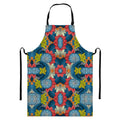 Native Tribal Bohemian Pattern Print Bib Apron With Pocket