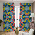 Native Tribal Bohemian Pattern Print Dimout Pencil Pleat Curtains