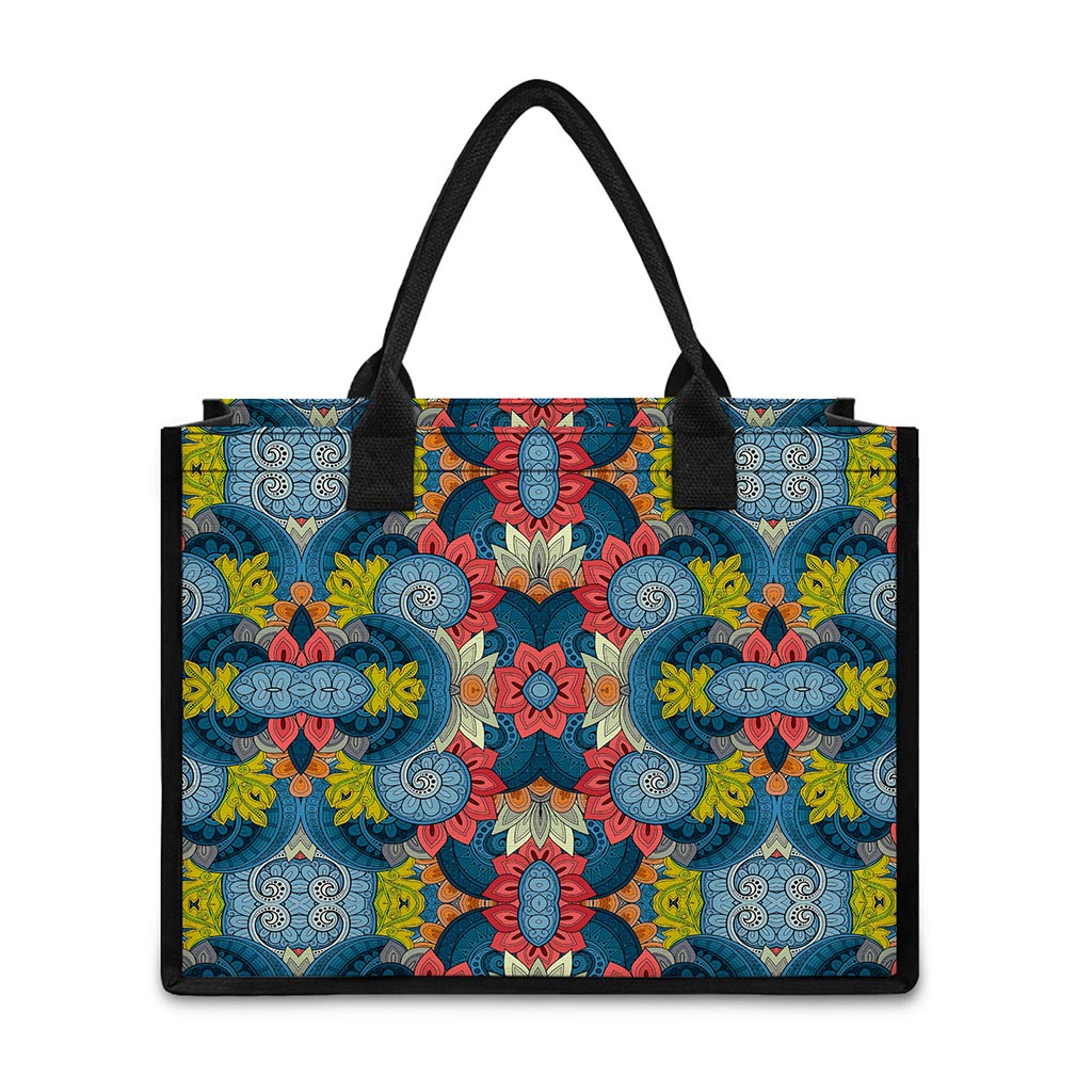 Native Tribal Bohemian Pattern Print Canvas Tote Bag
