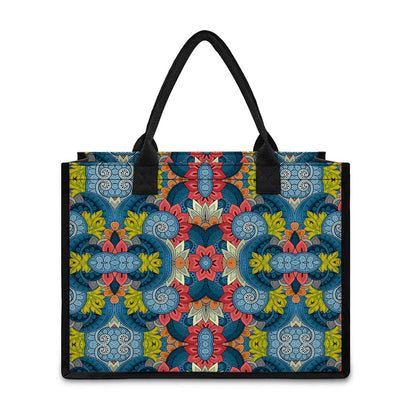 Native Tribal Bohemian Pattern Print Canvas Tote Bag