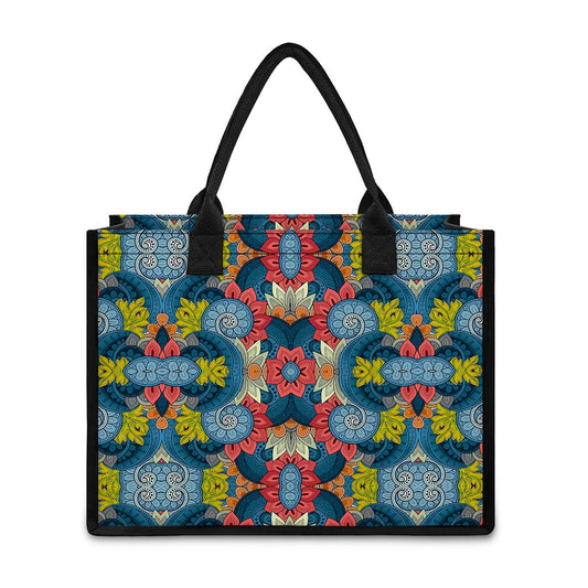 Native Tribal Bohemian Pattern Print Canvas Tote Bag