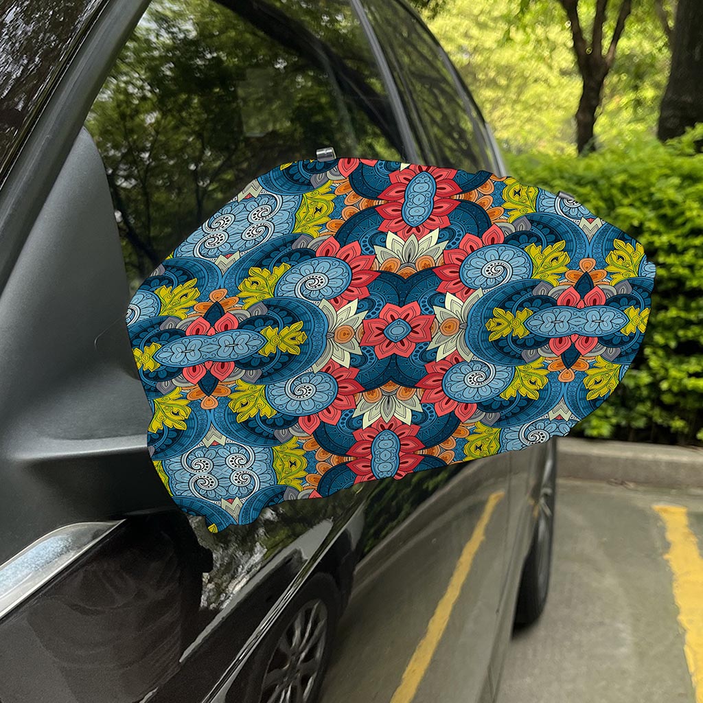 Native Tribal Bohemian Pattern Print Car Side Mirror Covers