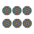 Native Tribal Bohemian Pattern Print Coaster Set