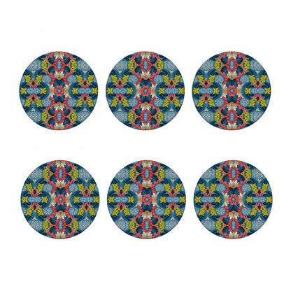 Native Tribal Bohemian Pattern Print Coaster Set