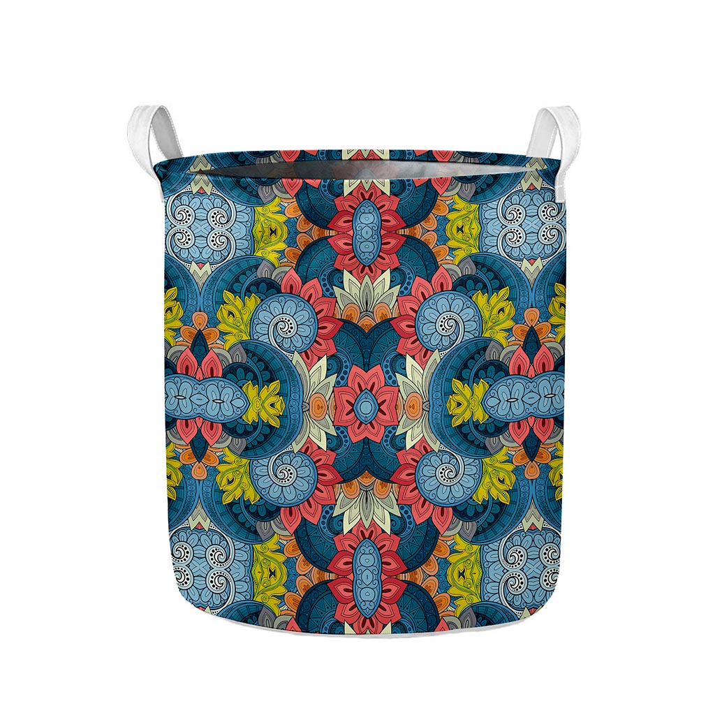 Native Tribal Bohemian Pattern Print Collapsible Laundry Basket