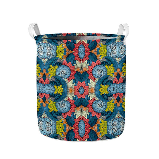 Native Tribal Bohemian Pattern Print Collapsible Laundry Basket