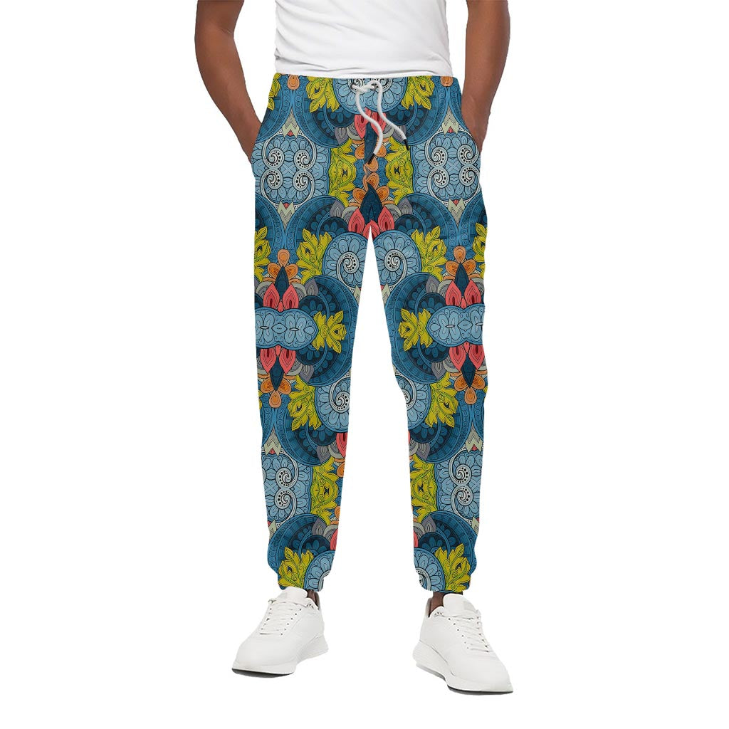 Native Tribal Bohemian Pattern Print Cotton Pants