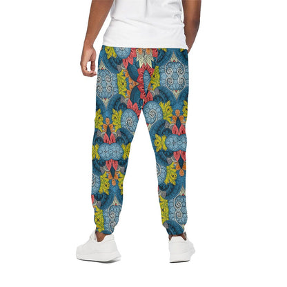Native Tribal Bohemian Pattern Print Cotton Pants