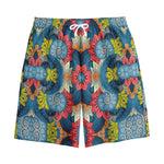 Native Tribal Bohemian Pattern Print Cotton Shorts