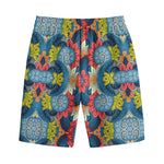 Native Tribal Bohemian Pattern Print Cotton Shorts