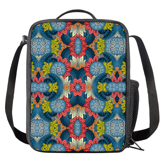 Native Tribal Bohemian Pattern Print Crossbody Lunch Bag