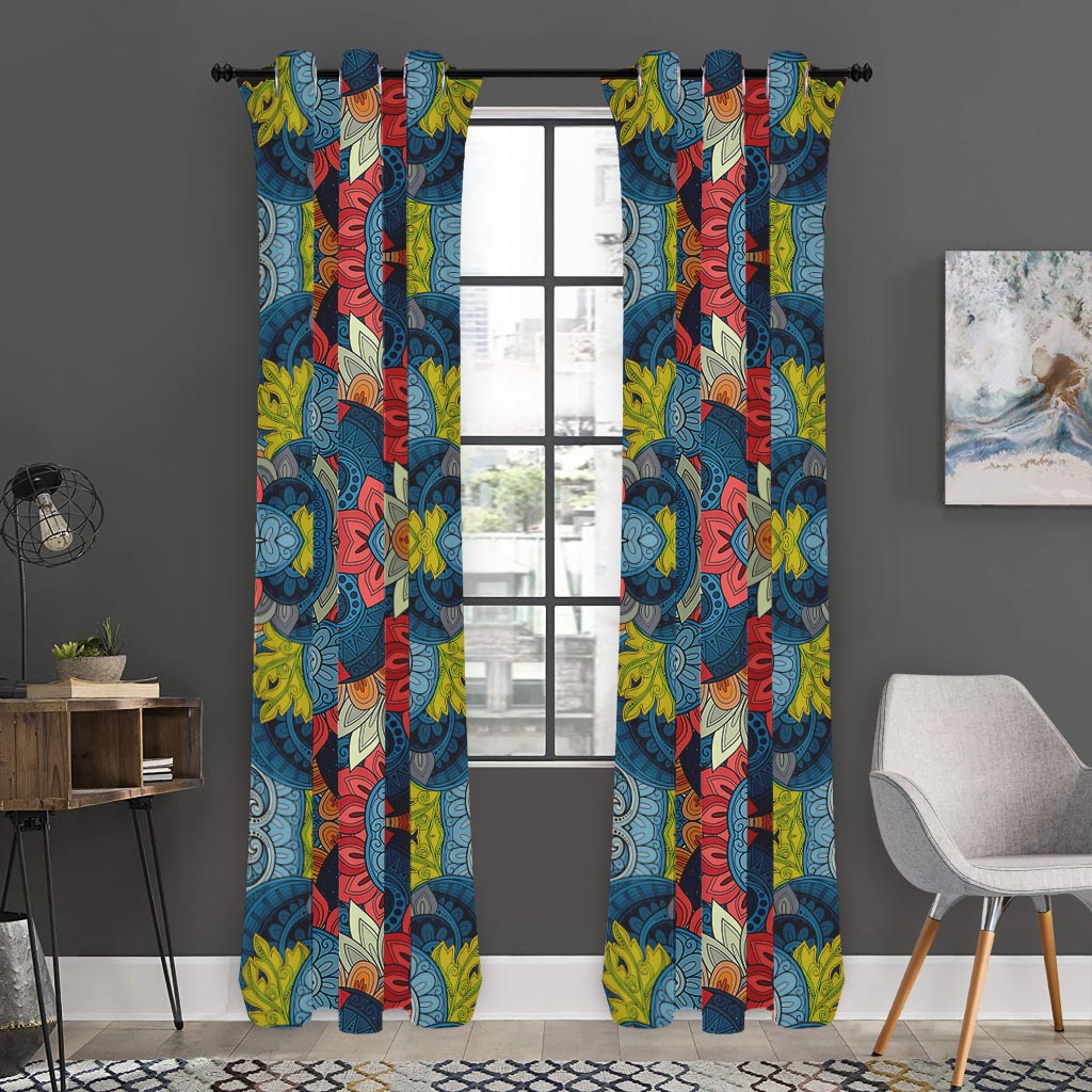 Native Tribal Bohemian Pattern Print Curtain