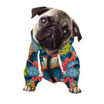 Native Tribal Bohemian Pattern Print Dog Zip Up Hoodie