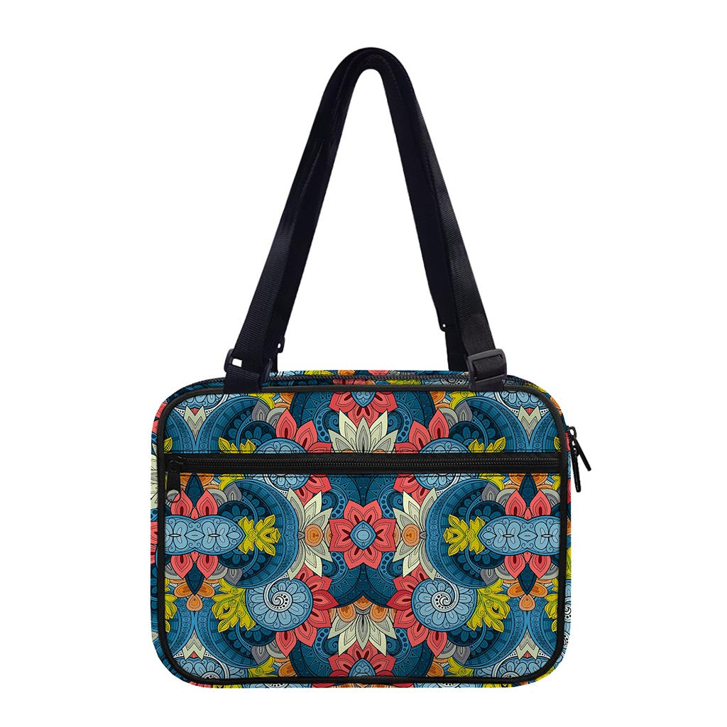 Native Tribal Bohemian Pattern Print Double Strap Bible Bag