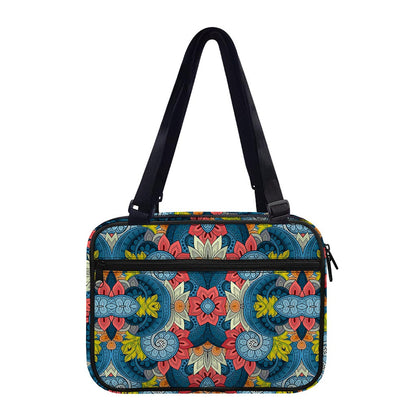 Native Tribal Bohemian Pattern Print Double Strap Bible Bag