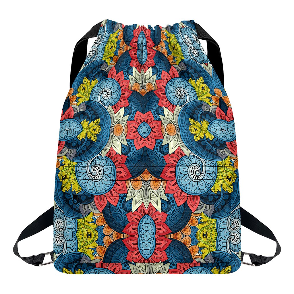 Native Tribal Bohemian Pattern Print Drawstring Backpack