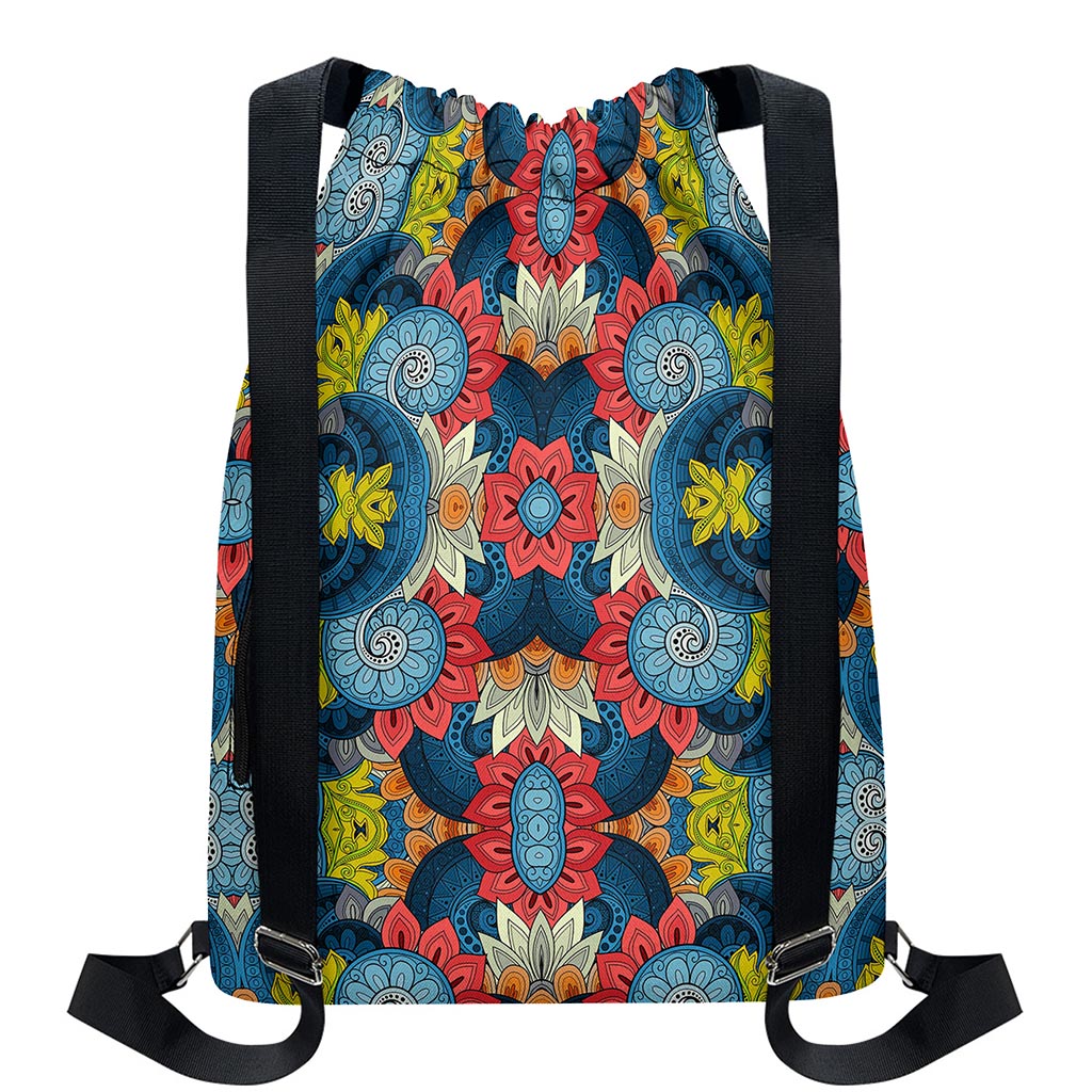 Native Tribal Bohemian Pattern Print Drawstring Backpack