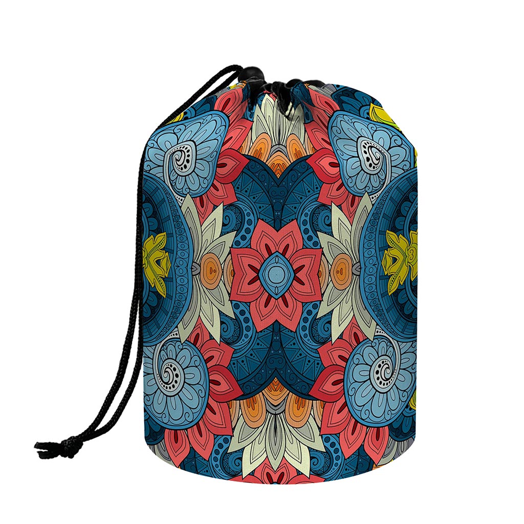 Native Tribal Bohemian Pattern Print Drawstring Makeup Bag
