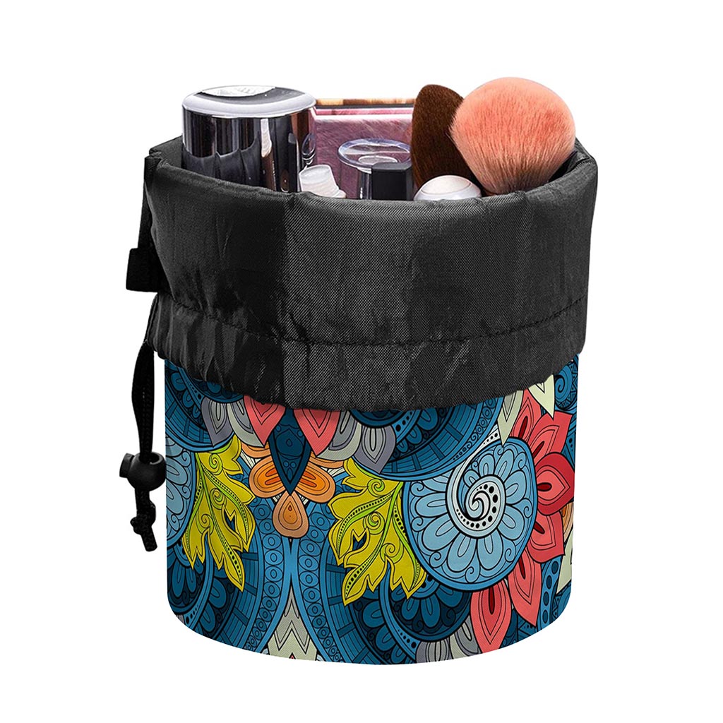 Native Tribal Bohemian Pattern Print Drawstring Makeup Bag