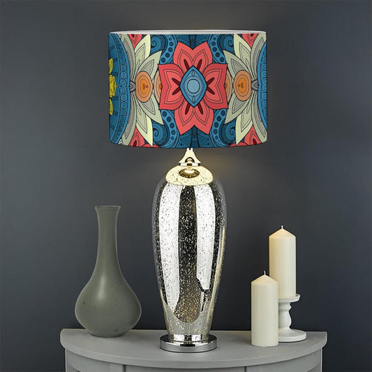 Native Tribal Bohemian Pattern Print Drum Lamp Shade