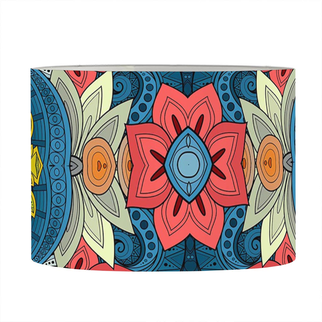 Native Tribal Bohemian Pattern Print Drum Lamp Shade