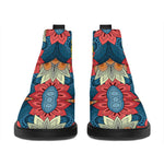 Native Tribal Bohemian Pattern Print Flat Ankle Boots