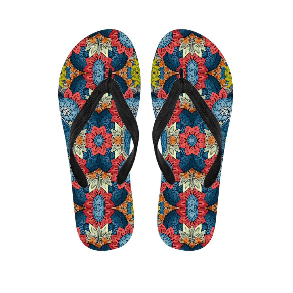 Native Tribal Bohemian Pattern Print Flip Flops