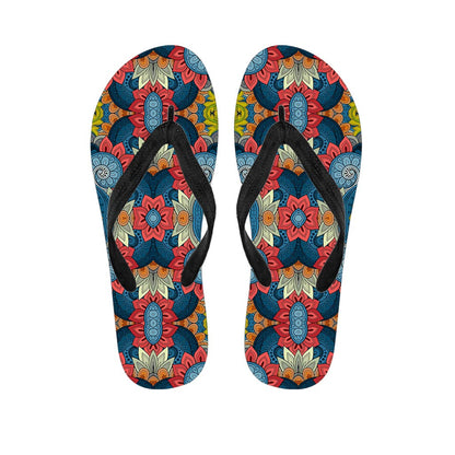 Native Tribal Bohemian Pattern Print Flip Flops