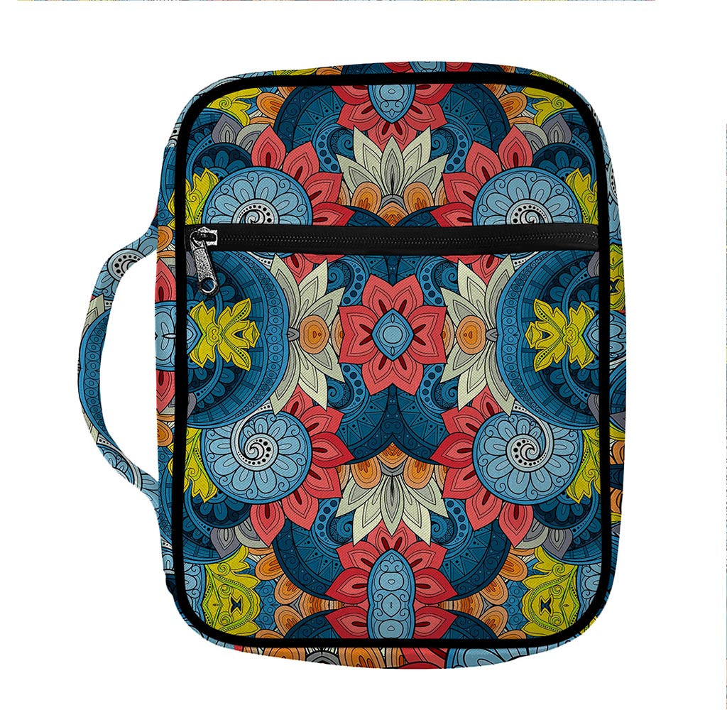 Native Tribal Bohemian Pattern Print Front Pocket Bible Bag
