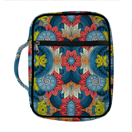 Native Tribal Bohemian Pattern Print Front Pocket Bible Bag