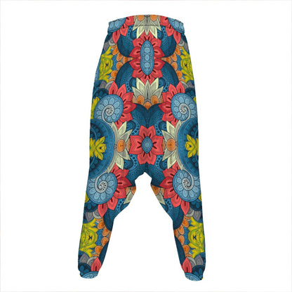 Native Tribal Bohemian Pattern Print Hammer Pants