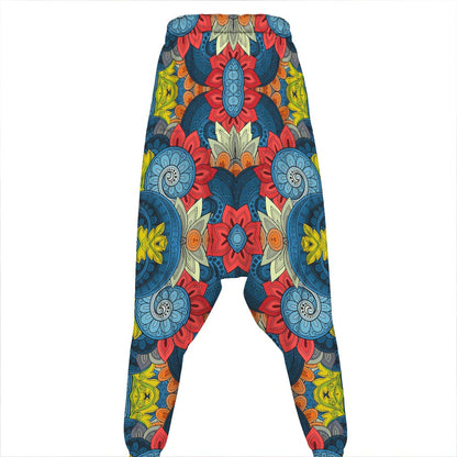 Native Tribal Bohemian Pattern Print Hammer Pants