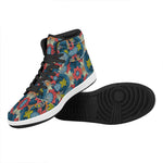 Native Tribal Bohemian Pattern Print High Top Leather Sneakers