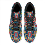 Native Tribal Bohemian Pattern Print High Top Leather Sneakers