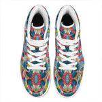 Native Tribal Bohemian Pattern Print High Top Leather Sneakers