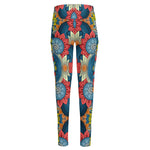 Native Tribal Bohemian Pattern Print High-Waisted Pocket Leggings