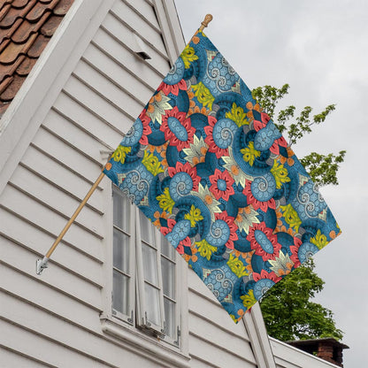 Native Tribal Bohemian Pattern Print House Flag