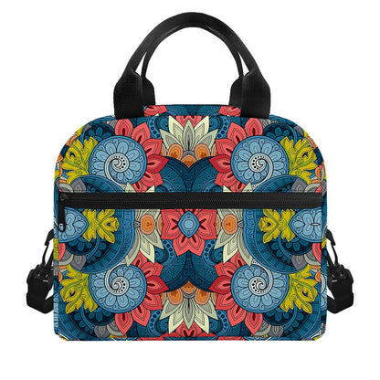 Native Tribal Bohemian Pattern Print Insulated Lunch Bag