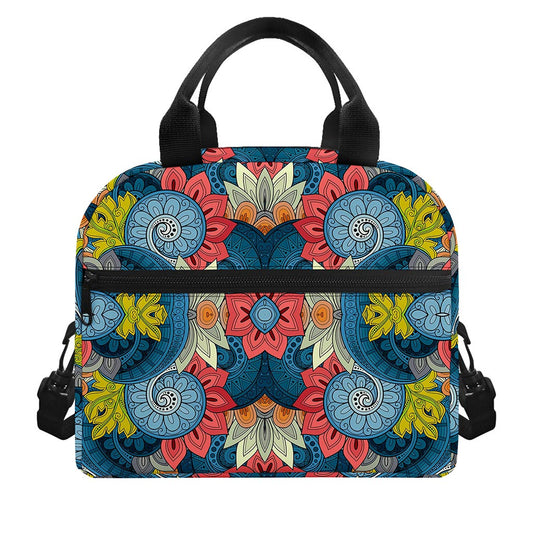 Native Tribal Bohemian Pattern Print Insulated Lunch Bag